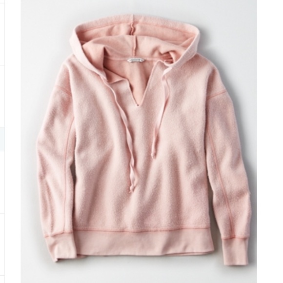 american eagle pink hoodie